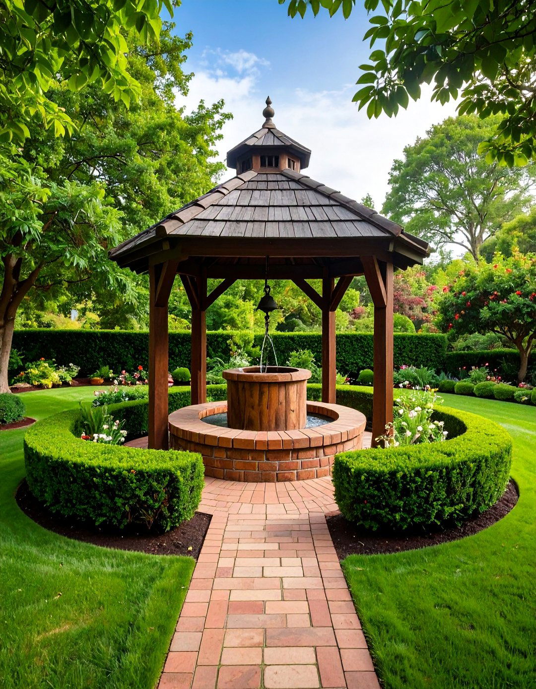 Colonial Williamsburg Wishing Well - 25 Outdoor Wishing Well Garden Ideas