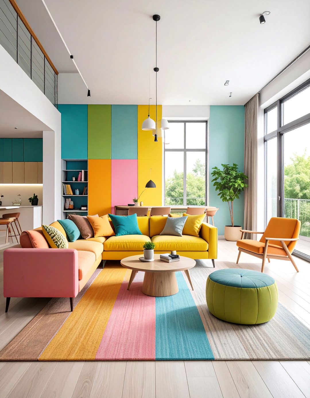 Color Block Modern Painted Pot - 25 Painted Pot Ideas