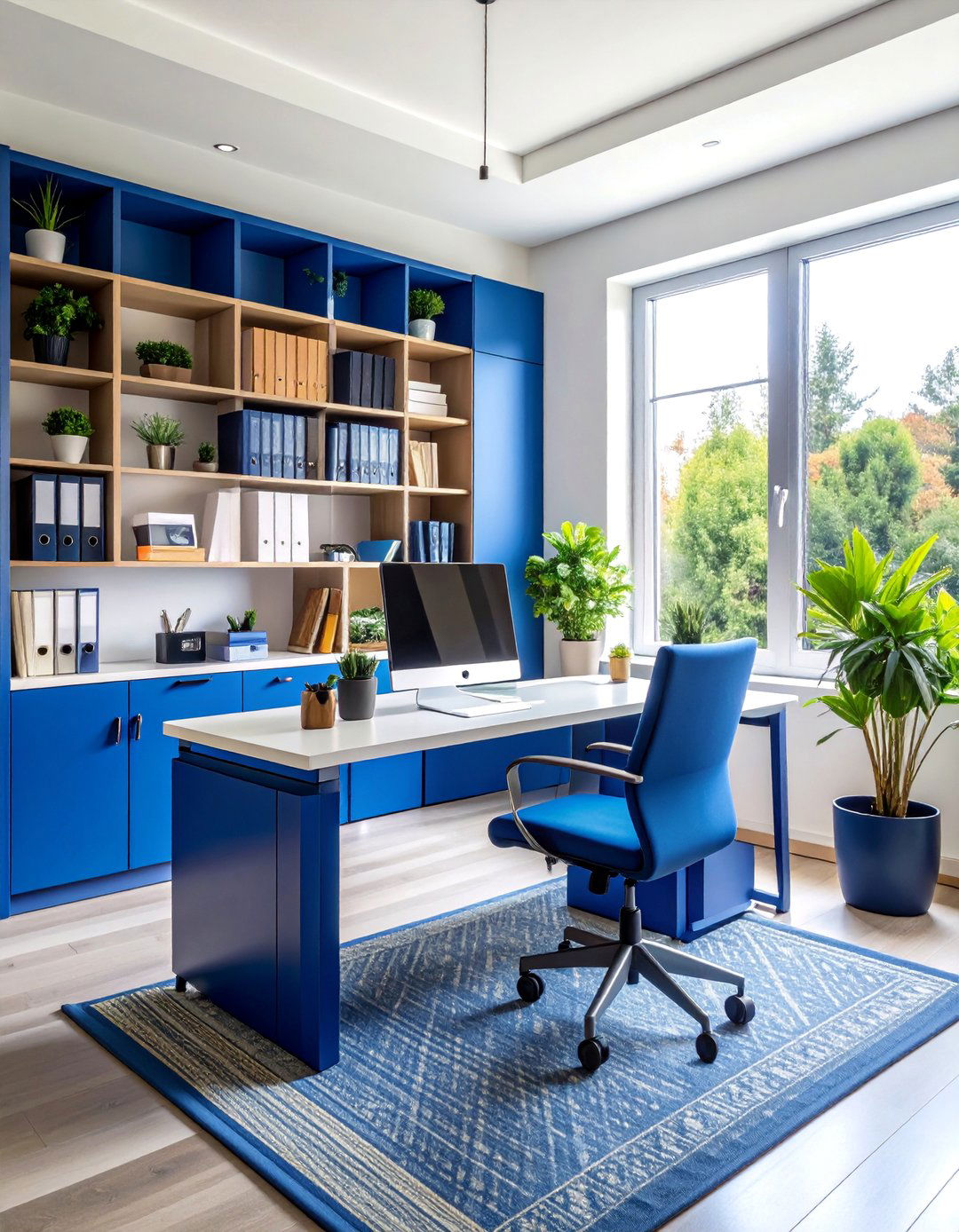 Color Coordinated Desk Organization Scheme - 25 Desk Organization Ideas