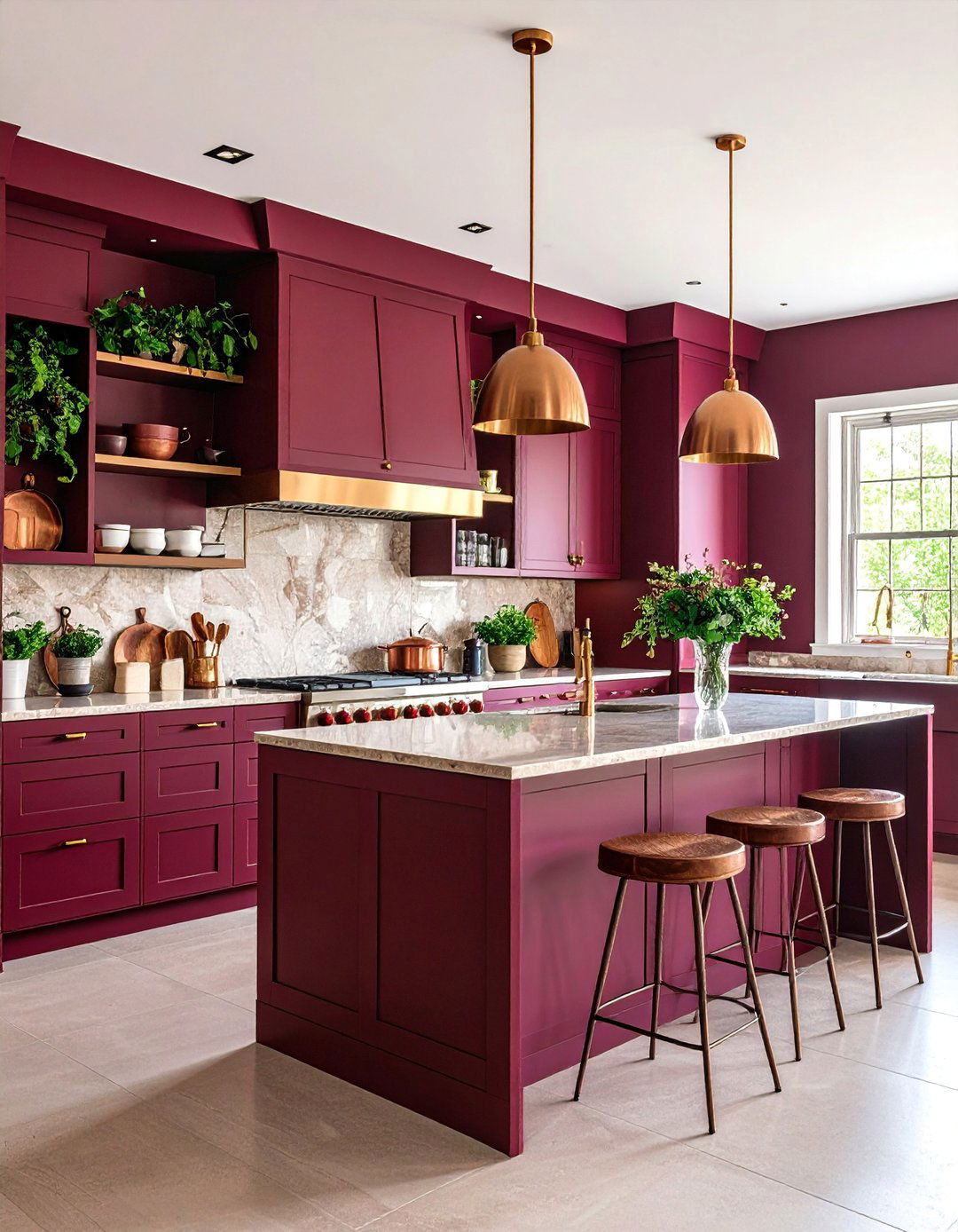 Color Drenched Kitchen Design - 25 Home Decor Ideas