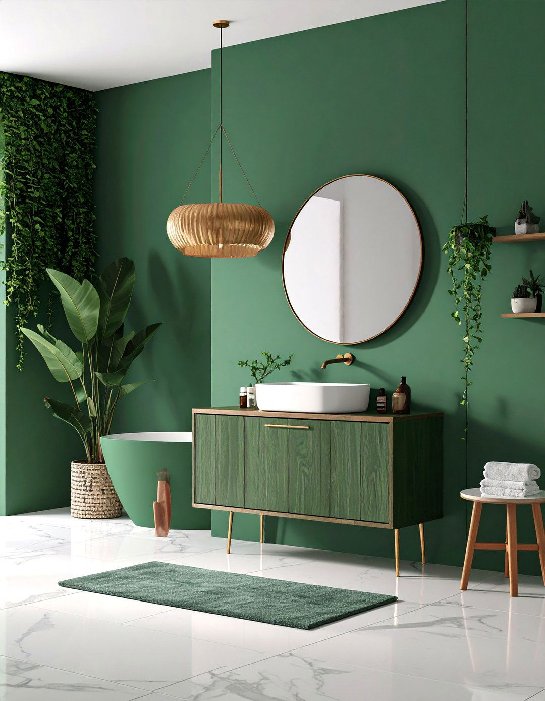 Color Drenched Monochromatic Design - 25 luxury bathroom ideas