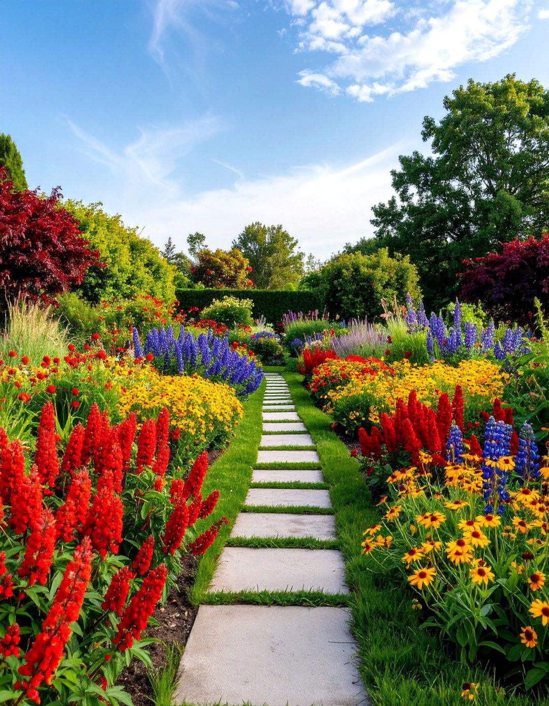 Color Themed Wildflower Garden Rooms - 25 Wildflower Garden Ideas