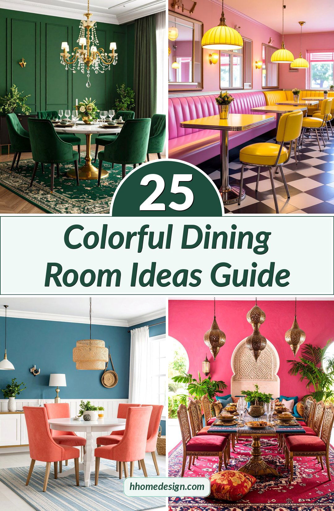 25 Colorful Dining Room Ideas Guide