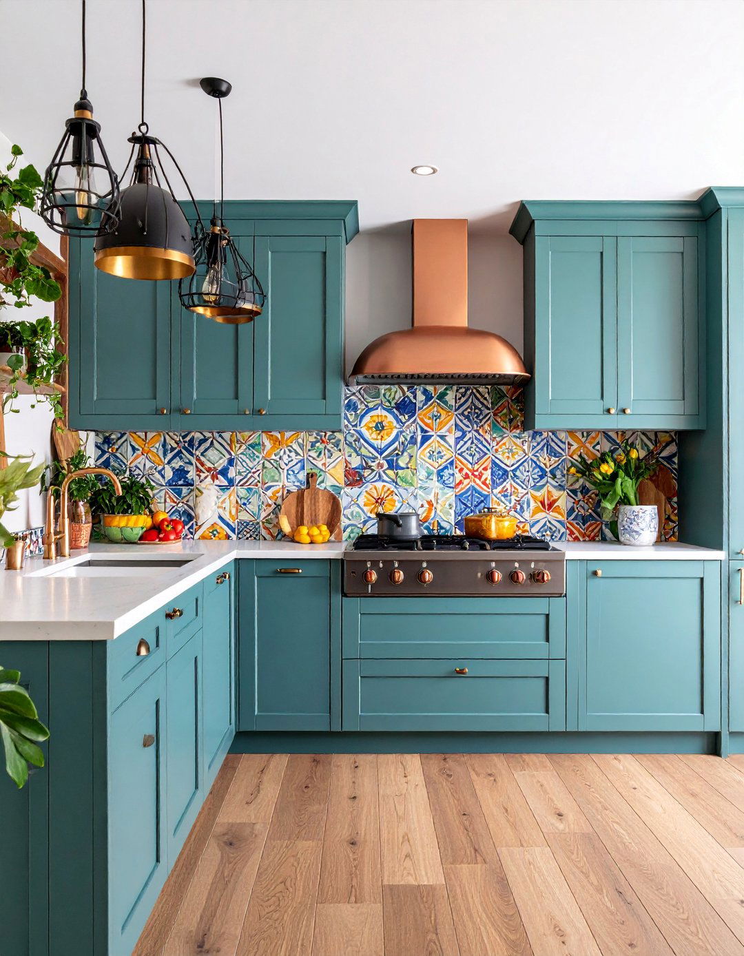 Colorful Mexican Tile Kitchen Backsplash - 25 Southwestern Decor Ideas