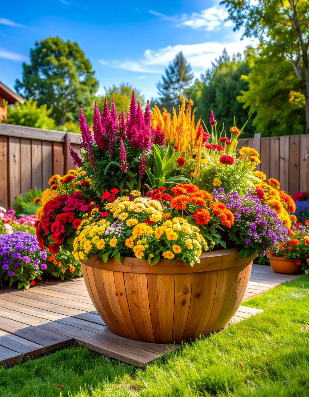 Colorful Summer Blooming Spectacular - 25 Potted Plant Arrangement Ideas