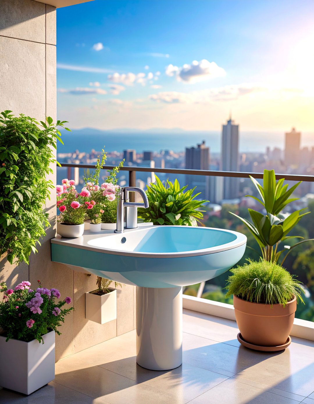 Compact Apartment Balcony Outdoor Sink - 25 outdoor sink ideas