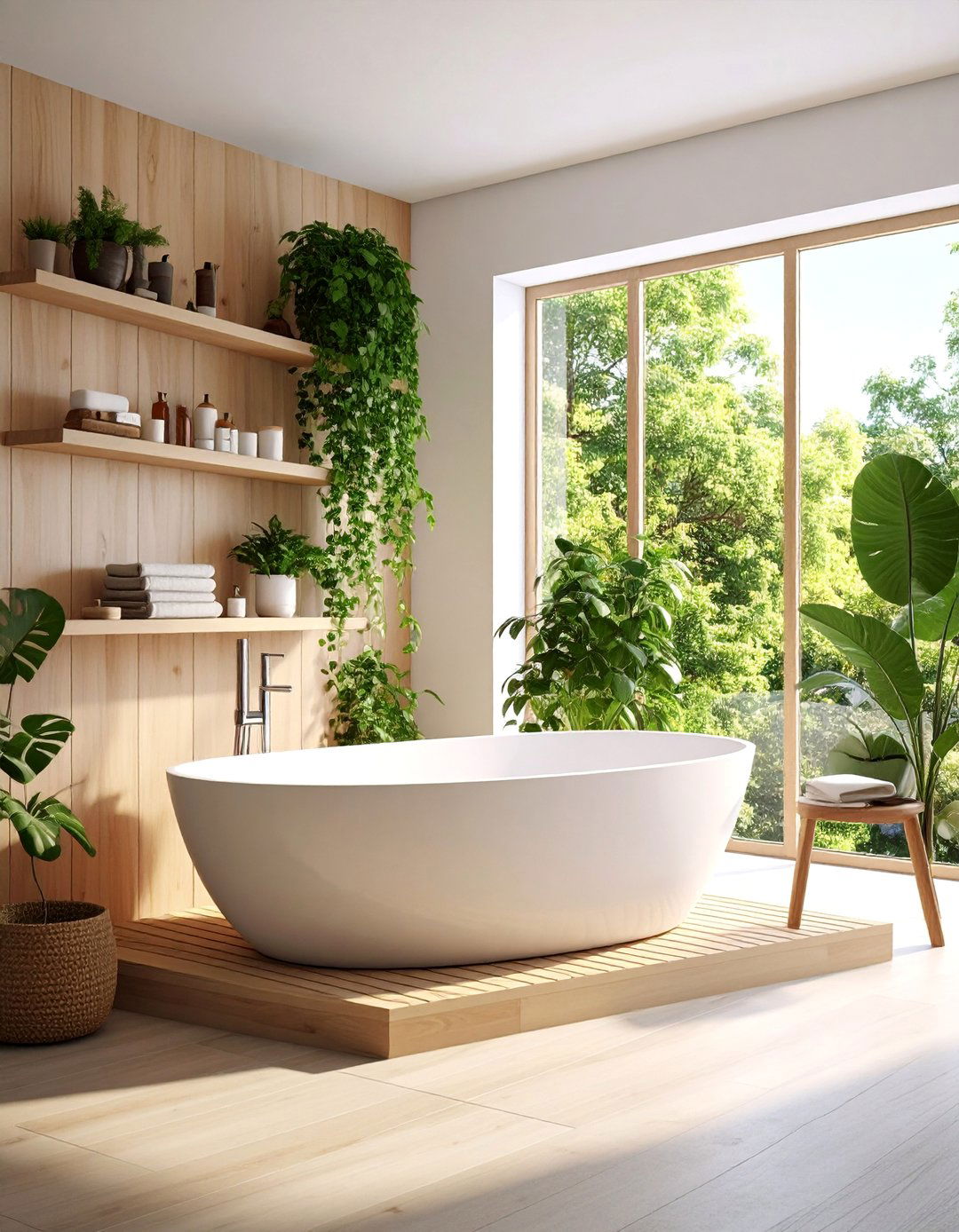 Compact Bathtub Corner Installation - 25 Small Master Bathroom Ideas