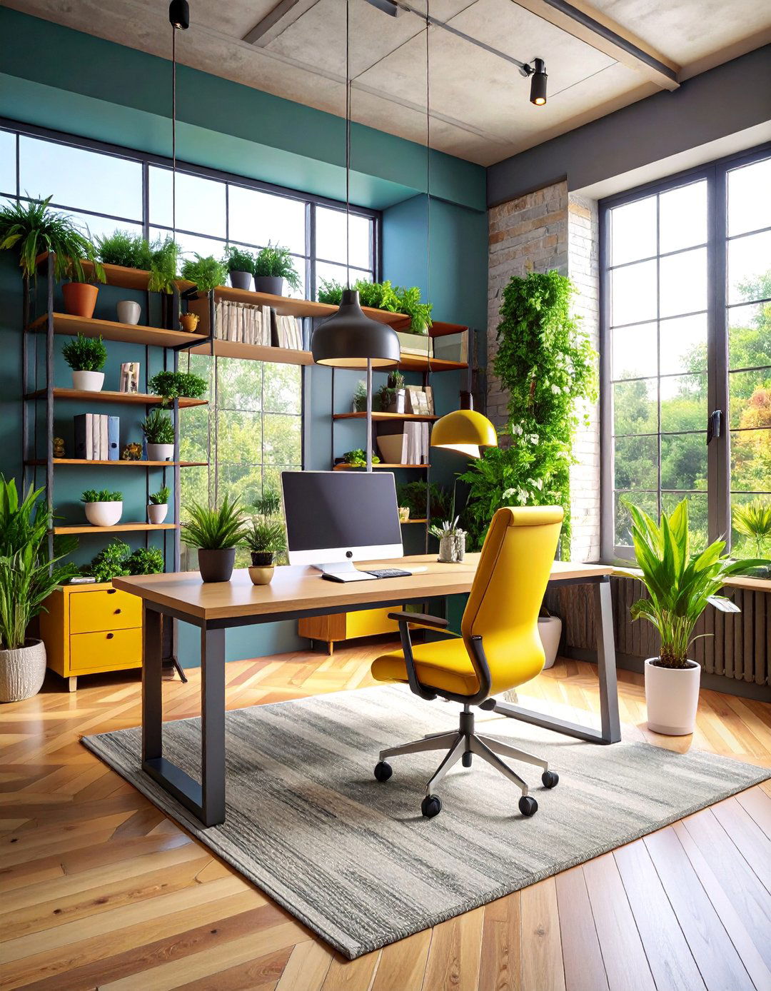 Compact Efficiency Loft Office with Space Saving Solutions - 25 Loft Office Ideas