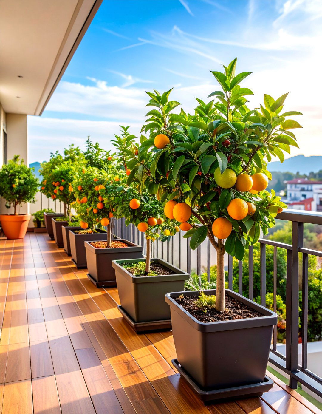 Compact Fruit Tree Orchard - 25 Green Balcony Ideas