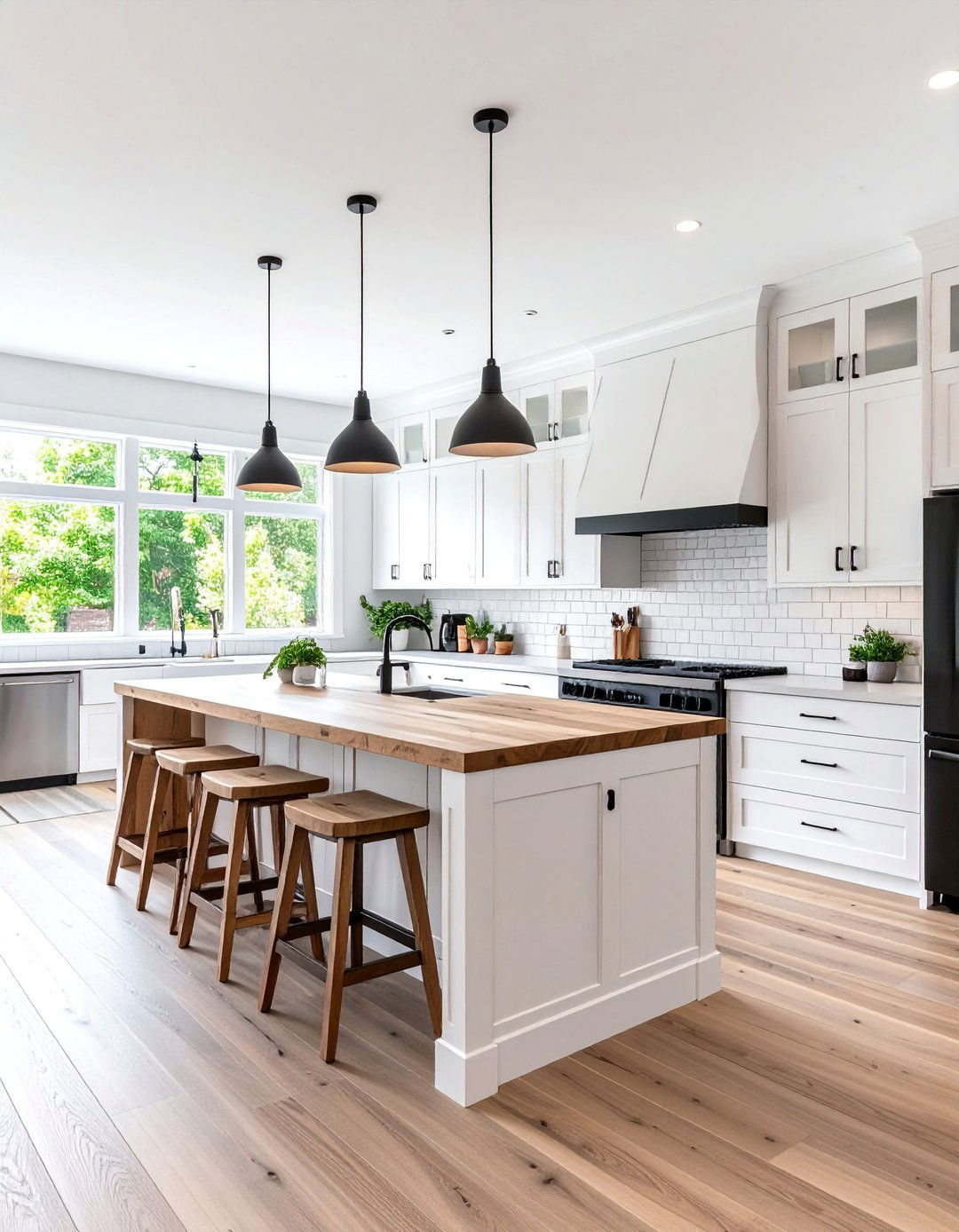 Compact Peninsula Design with Breakfast Bar Integration - 25 Small Kitchen with Black Appliances Ideas