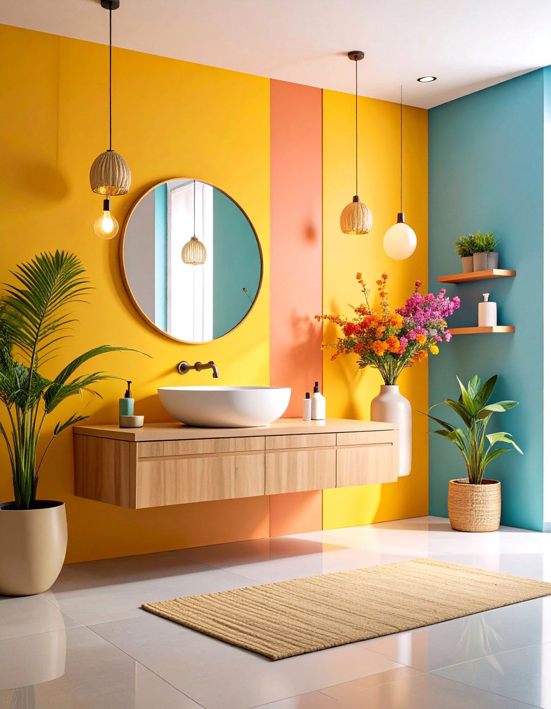 Compact Powder Room with Maximum Style Impact - 25 Bathroom Remodel Ideas