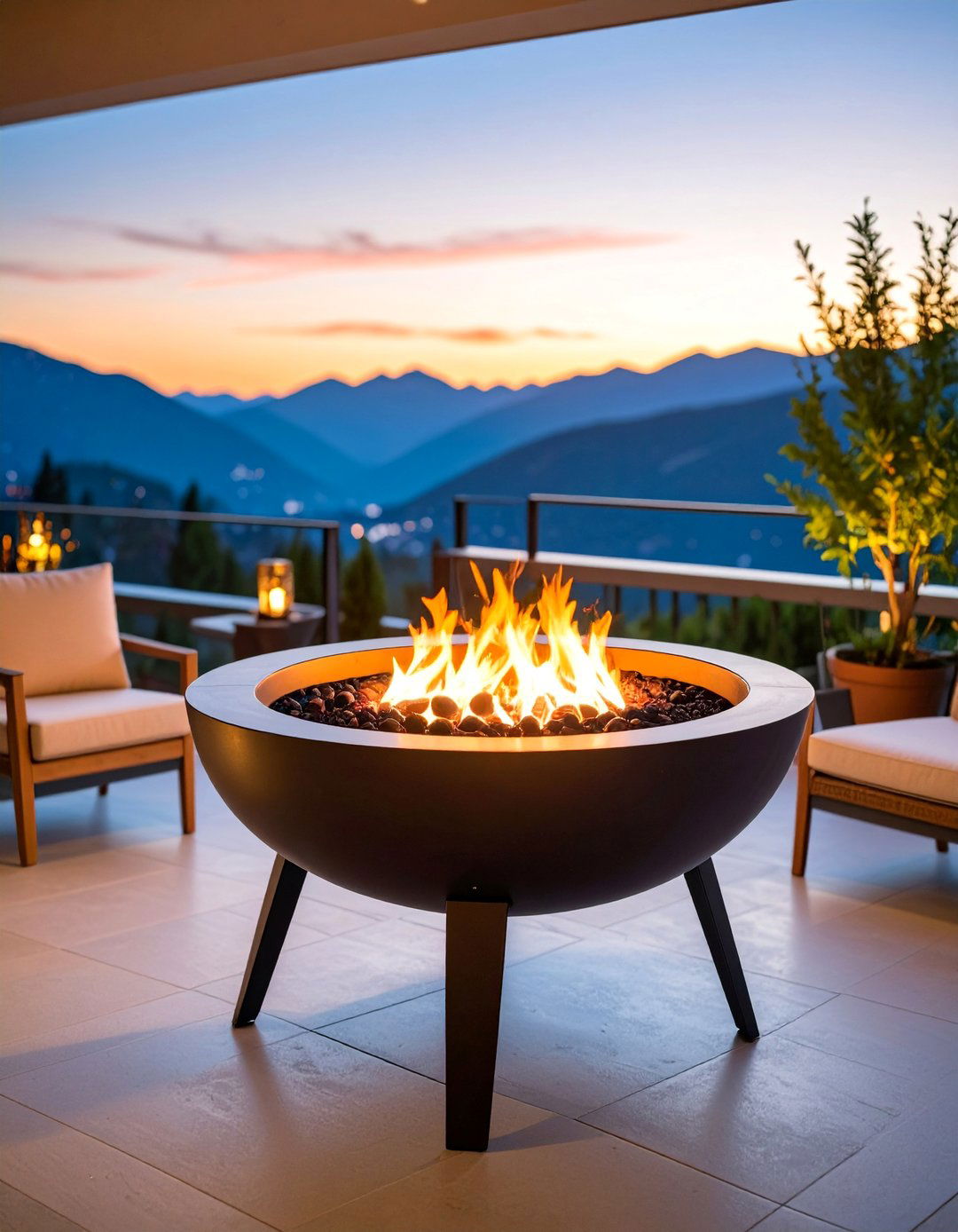 Compact Steel Fire Pit for Small Spaces - 25 Metal Fire Pit Ideas