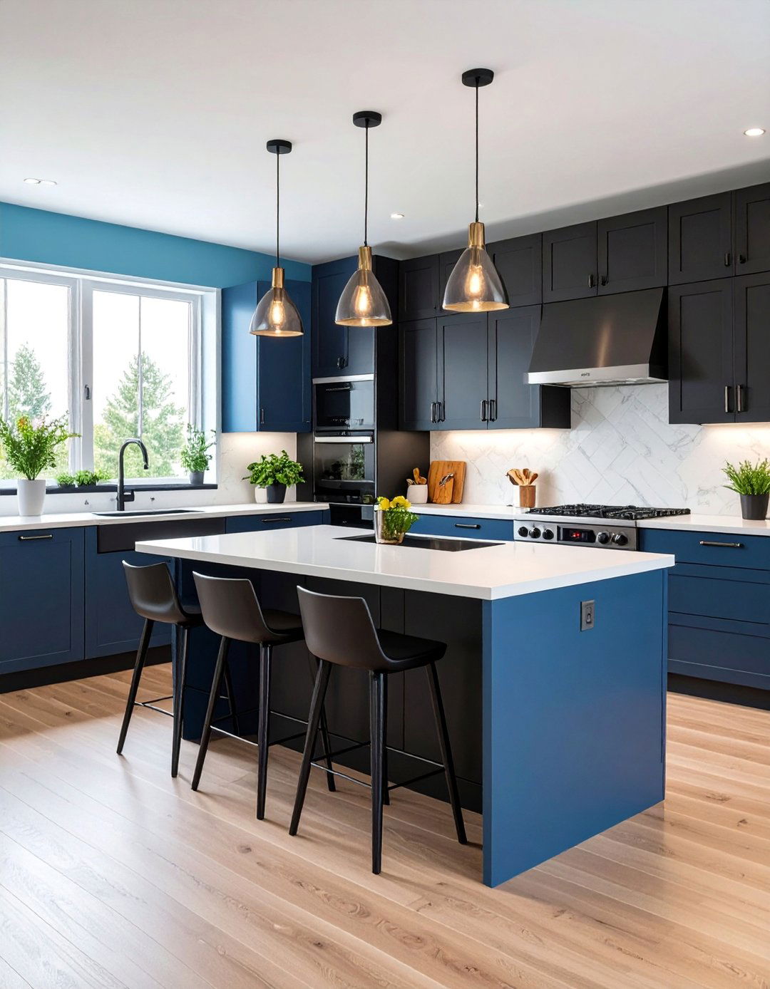 Compact Studio Black Kitchen Cabinets With White Countertops - 25 Black Kitchen Cabinets With White Countertops