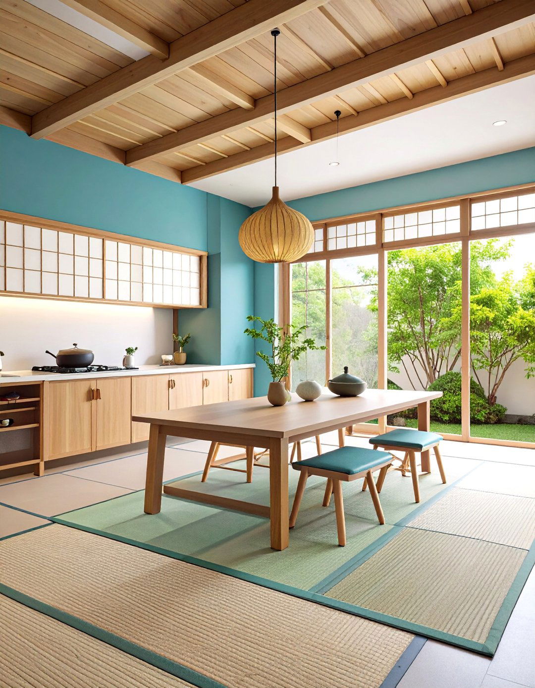 Compact Tea House Kitchen with Intimate Proportions - 25 Japanese Style Kitchen Ideas