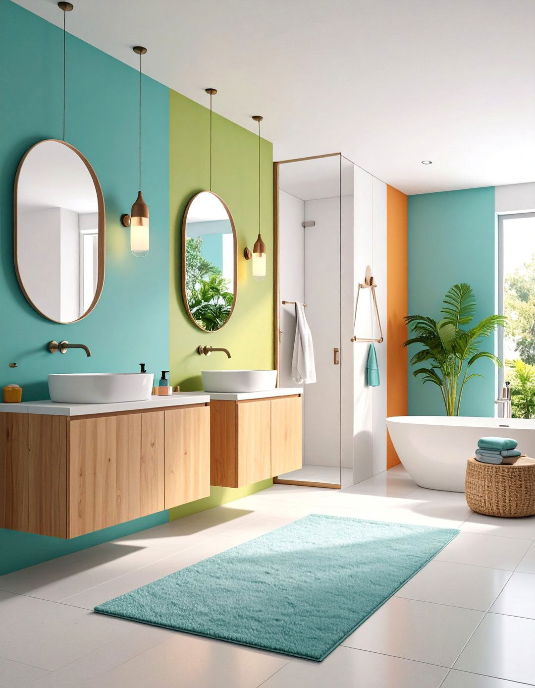 Compact Three in a Row Efficiency - 25 Ensuite Bathroom Ideas