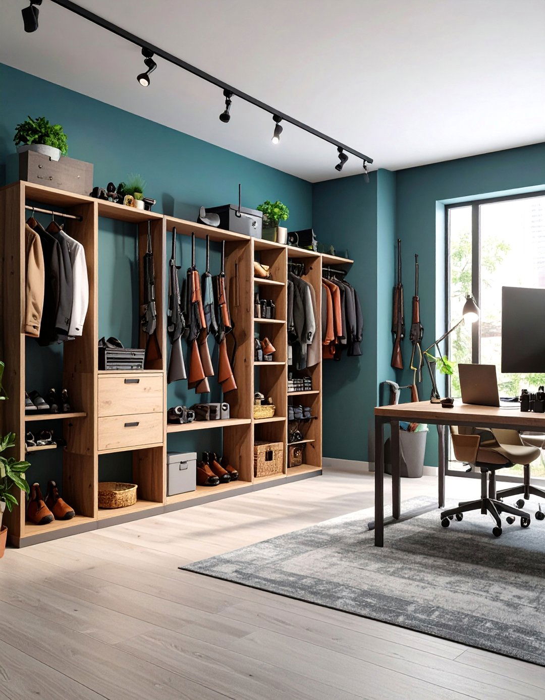 Compact Urban Gun Room with Space Optimization - 25 Gun Room Ideas