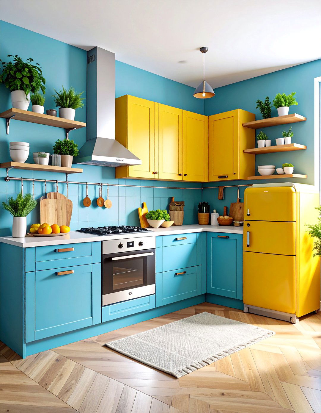 Compact Urban Kitchen with Smart Japanese Storage Solutions - 25 Japanese Style Kitchen Ideas