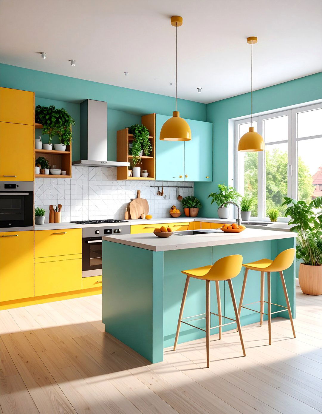 Compact Urban Microcement Kitchen with Smart Storage - 25 Microcement Kitchen Ideas