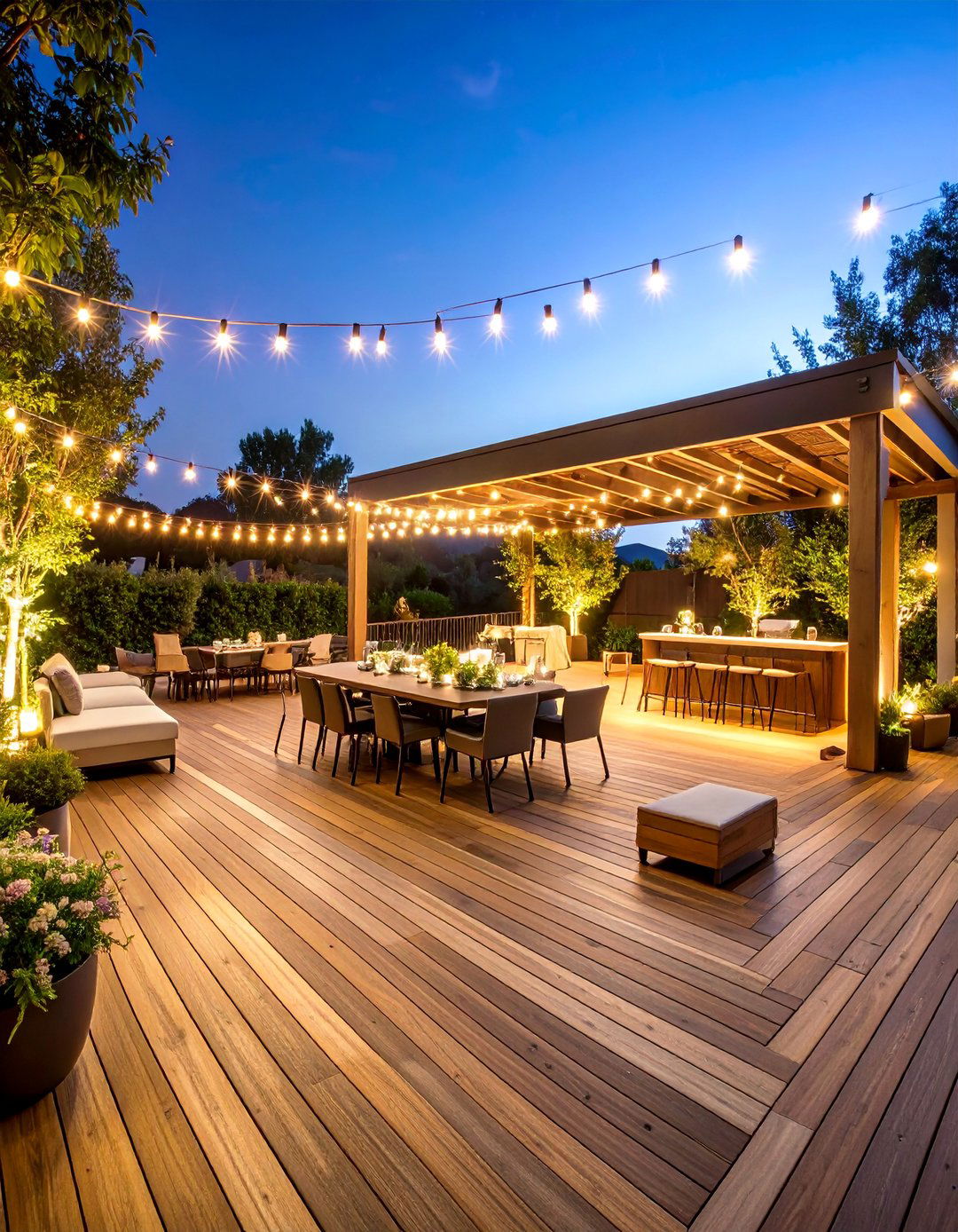 Composite Deck with Event Hosting and Celebration Features - 25 Composite Deck Ideas