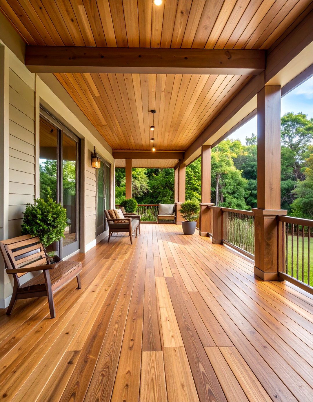 Composite Wood Fiber Decking with Hidden Fasteners - 25 Porch Flooring Options