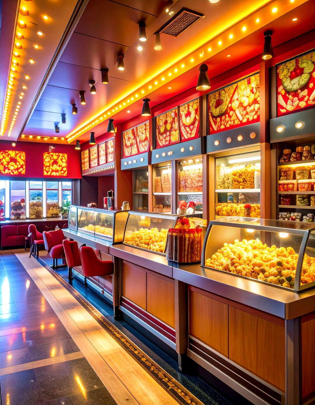 Concession Stand Theater with Authentic Snack Station - 25 Home Theater Ideas