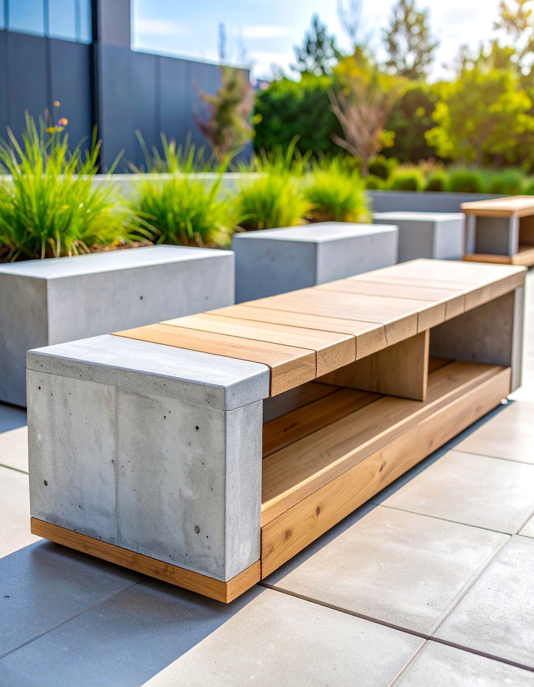 Concrete Block DIY Shoe Rack - 25 Outdoor Shoe Storage Ideas