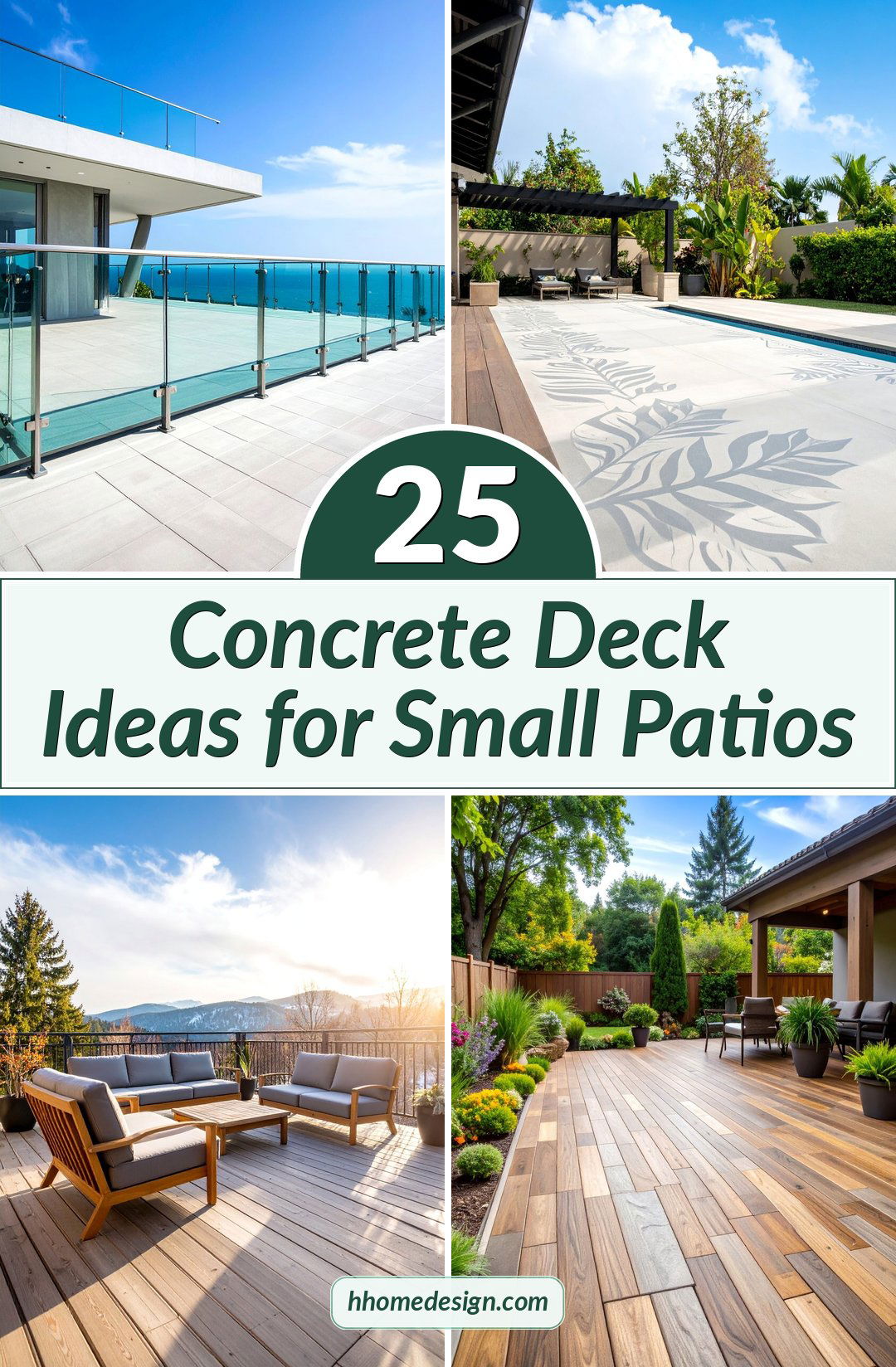 25 Concrete Deck Ideas for Small Patios