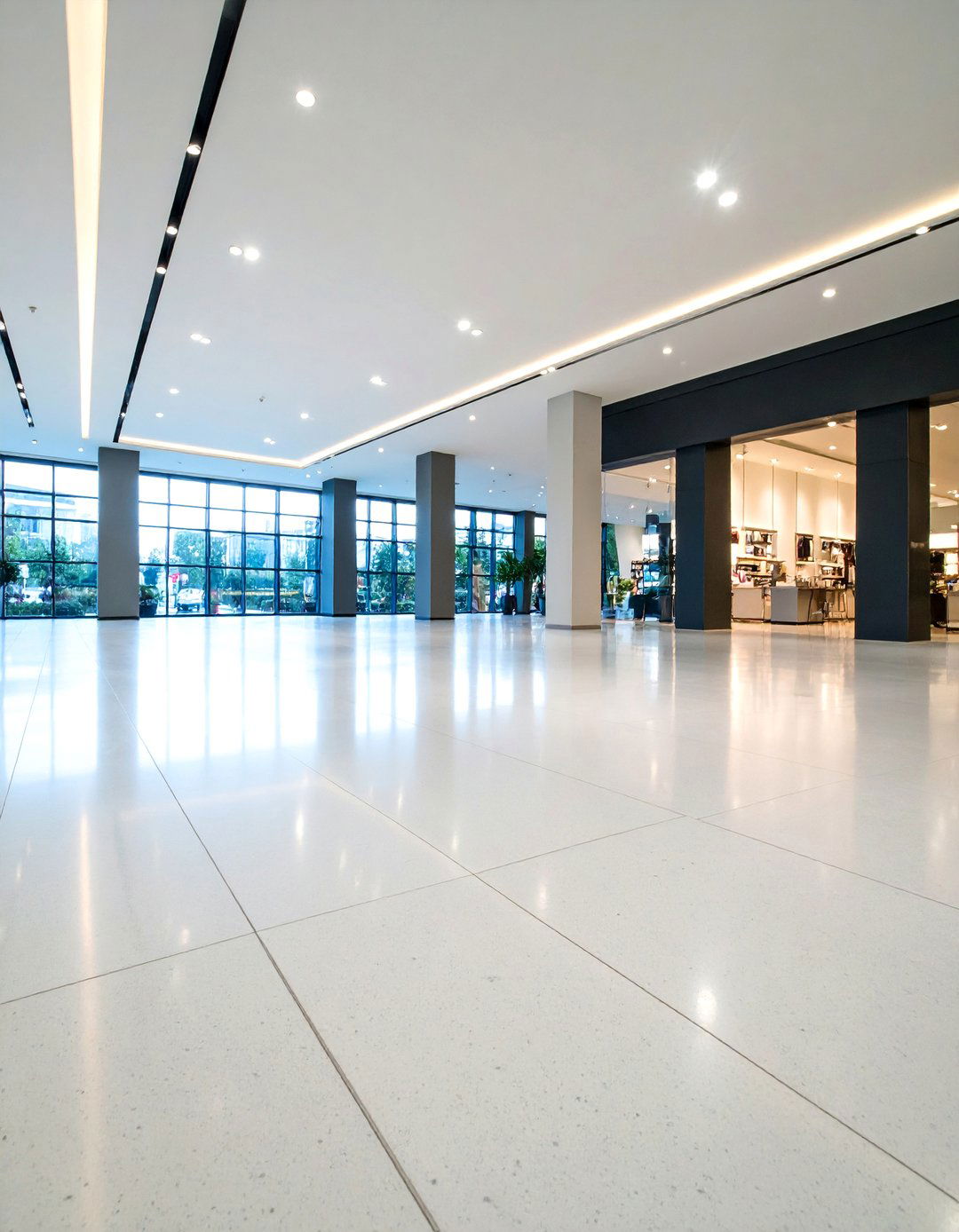 Concrete Floor with Aggregate Exposure Borders - 25 Concrete Floor Design Ideas