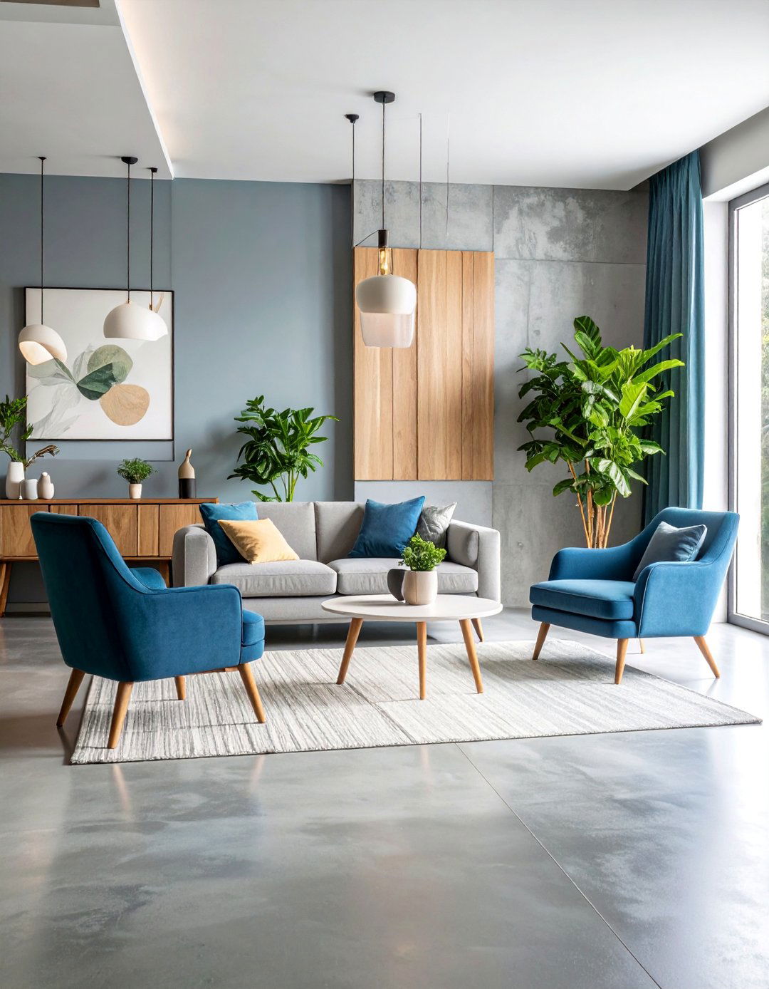 Concrete Gray Minimalist Modern Floor - 25 Indoor Concrete Floor Paint Ideas