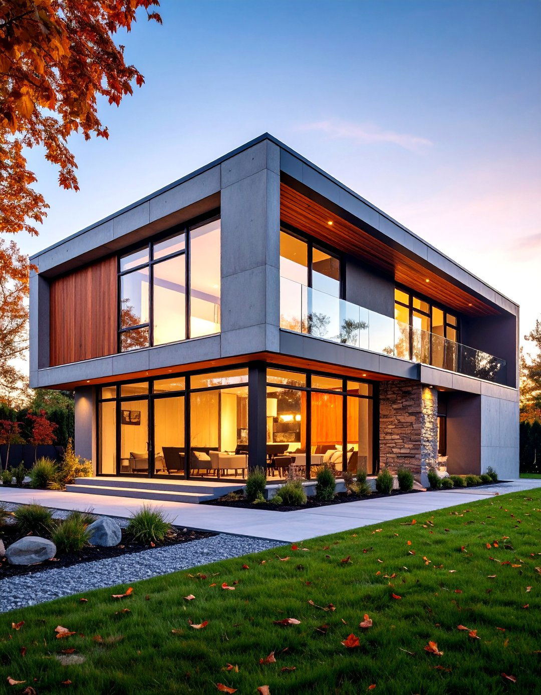 Concrete Panel Siding with Industrial Accents - 25 Exterior House Siding Ideas