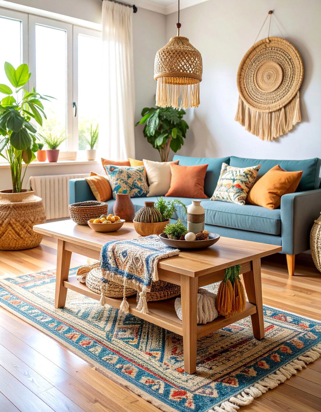 Console Table with Fabric and Textile Focus - 25 Console Table Decor Ideas