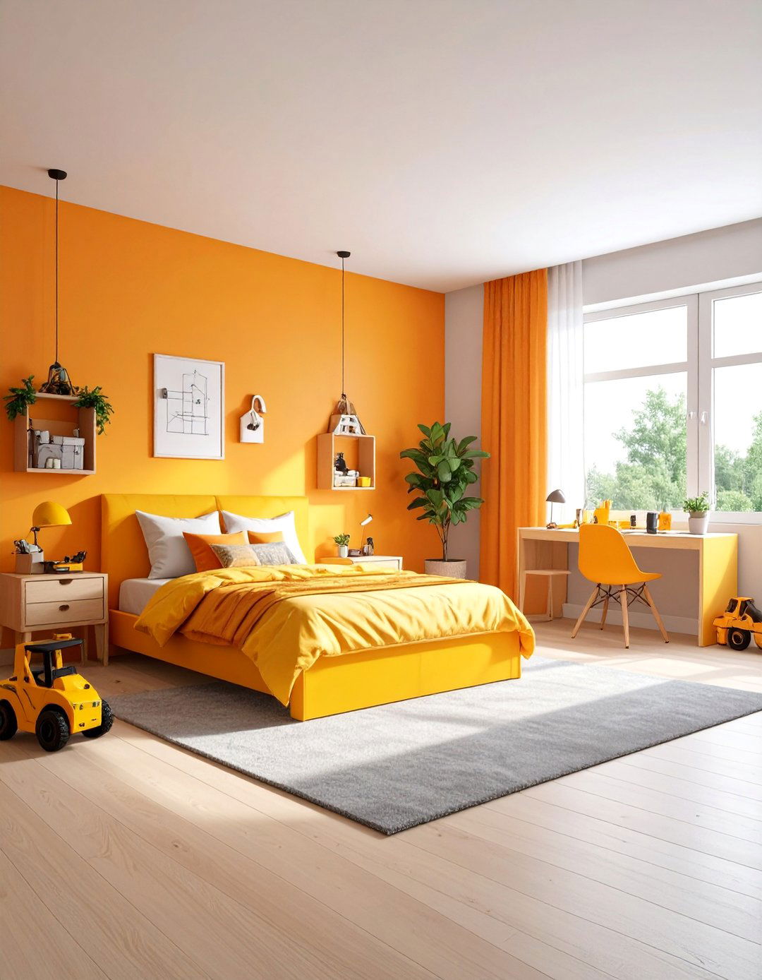 Construction Zone with Builder Storage Solutions - 25 Toddler Room Ideas