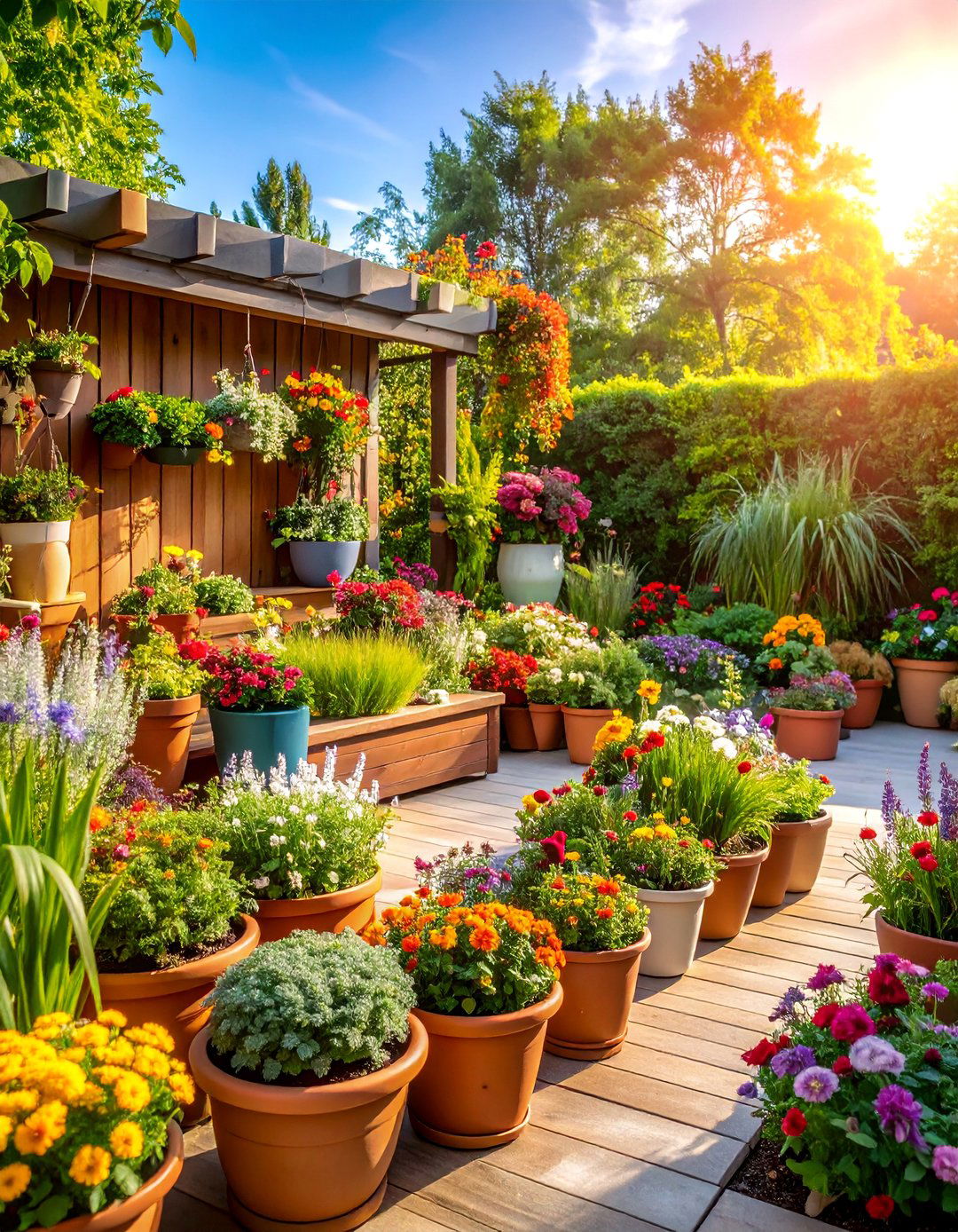 Container Flower Bed Garden - 25 Flower Bed Ideas