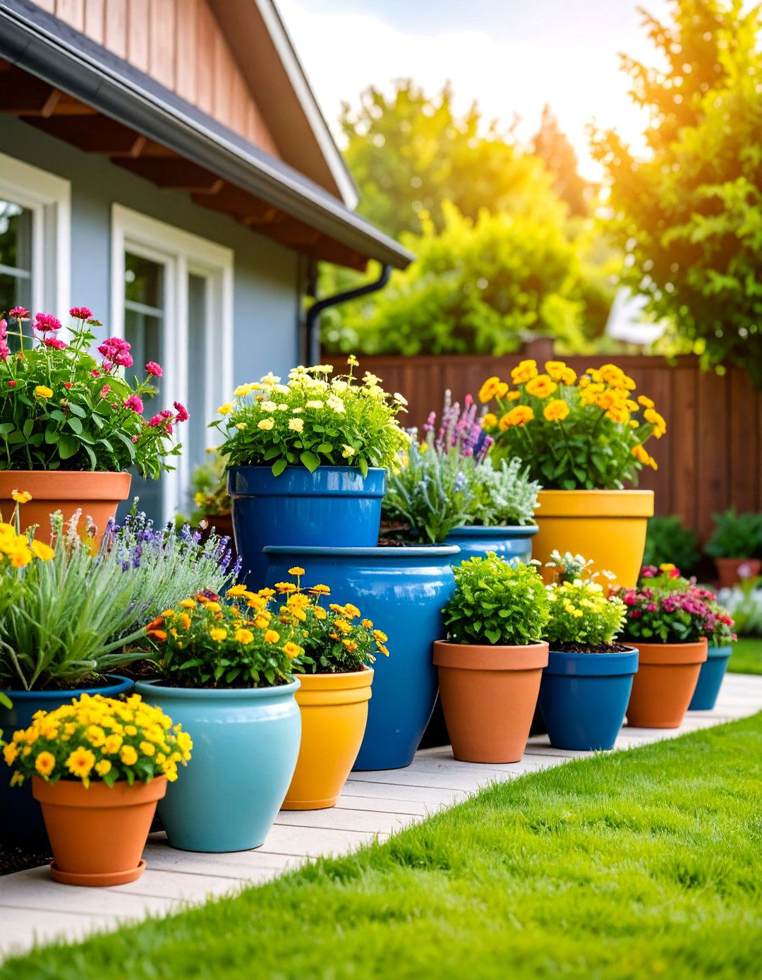 Container Garden Theme Collections - 25 Front Yard Texas Flower Bed Ideas