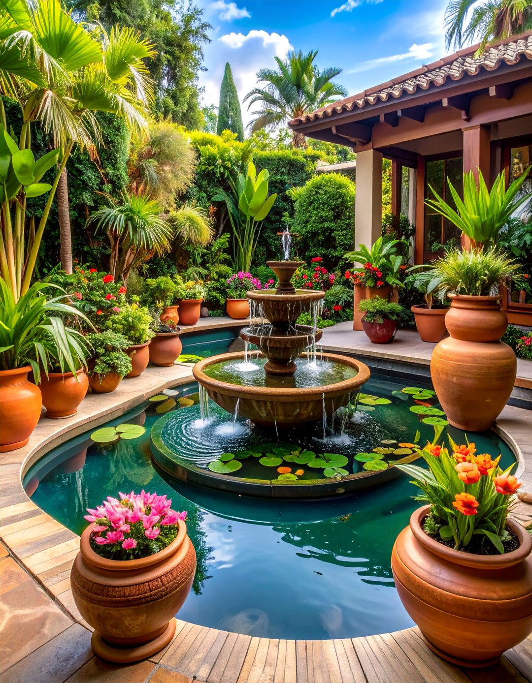 Container Pond Garden for Small Spaces - 25 Pond Landscaping Ideas