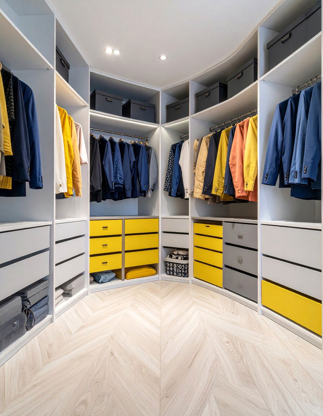 Contemporary Chevron Pattern Power - 25 Closet Wallpaper Ideas
