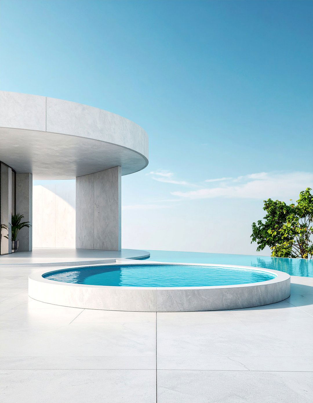 Contemporary Concrete Plinth Pond - 25 Raised Garden Pond Ideas