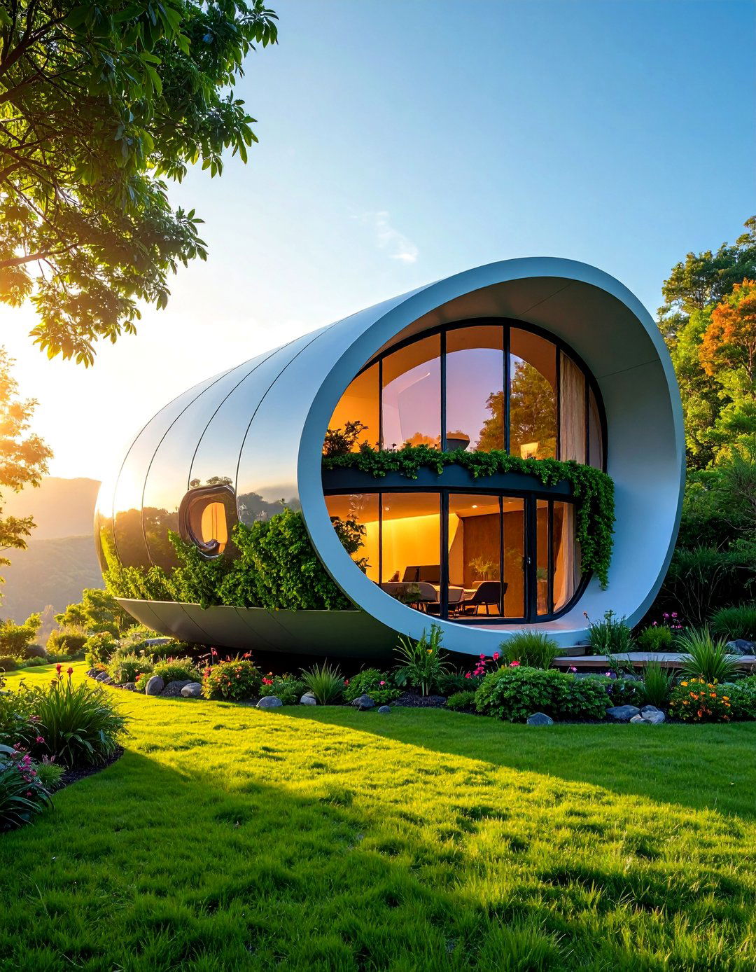 Contemporary Curved Office Pod - 25 Garden Office Ideas