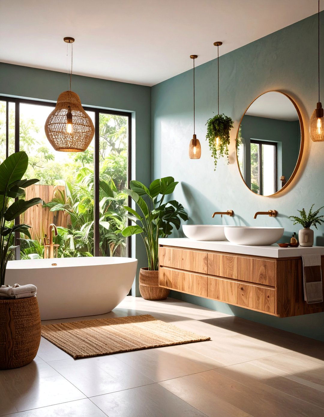 Contemporary Eclectic Powder Room with Mixed Metal Accents - 25 Eclectic Powder Room Ideas