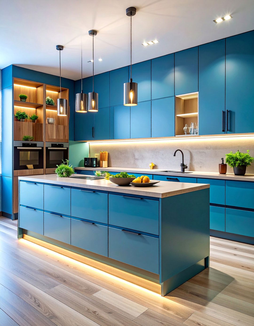 Contemporary Flat Panel Slab Doors - 25 Floor to Ceiling Cabinets Ideas
