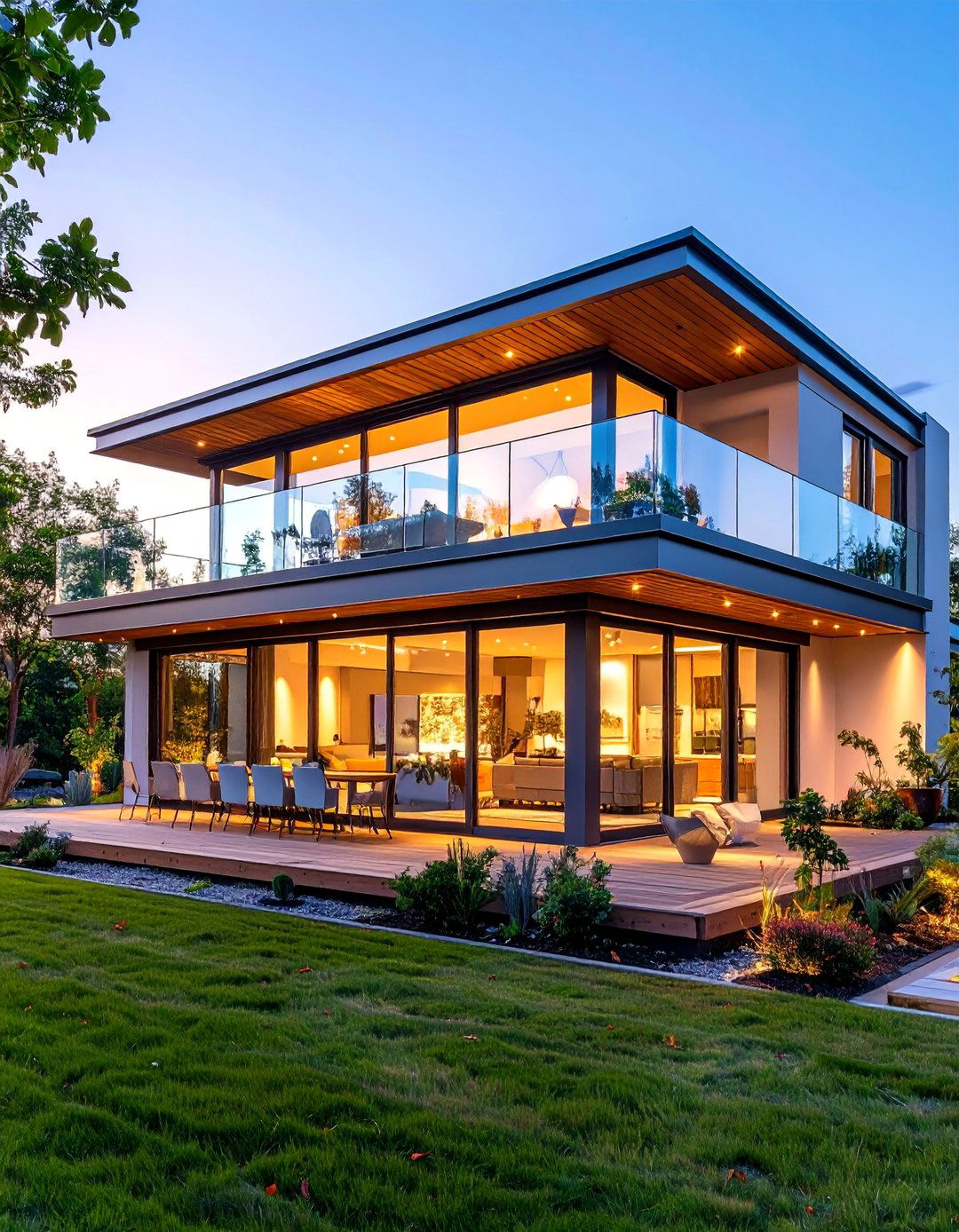 Contemporary Flat Roof Dormer with Steel and Glass - 25 Dormer Balcony Ideas