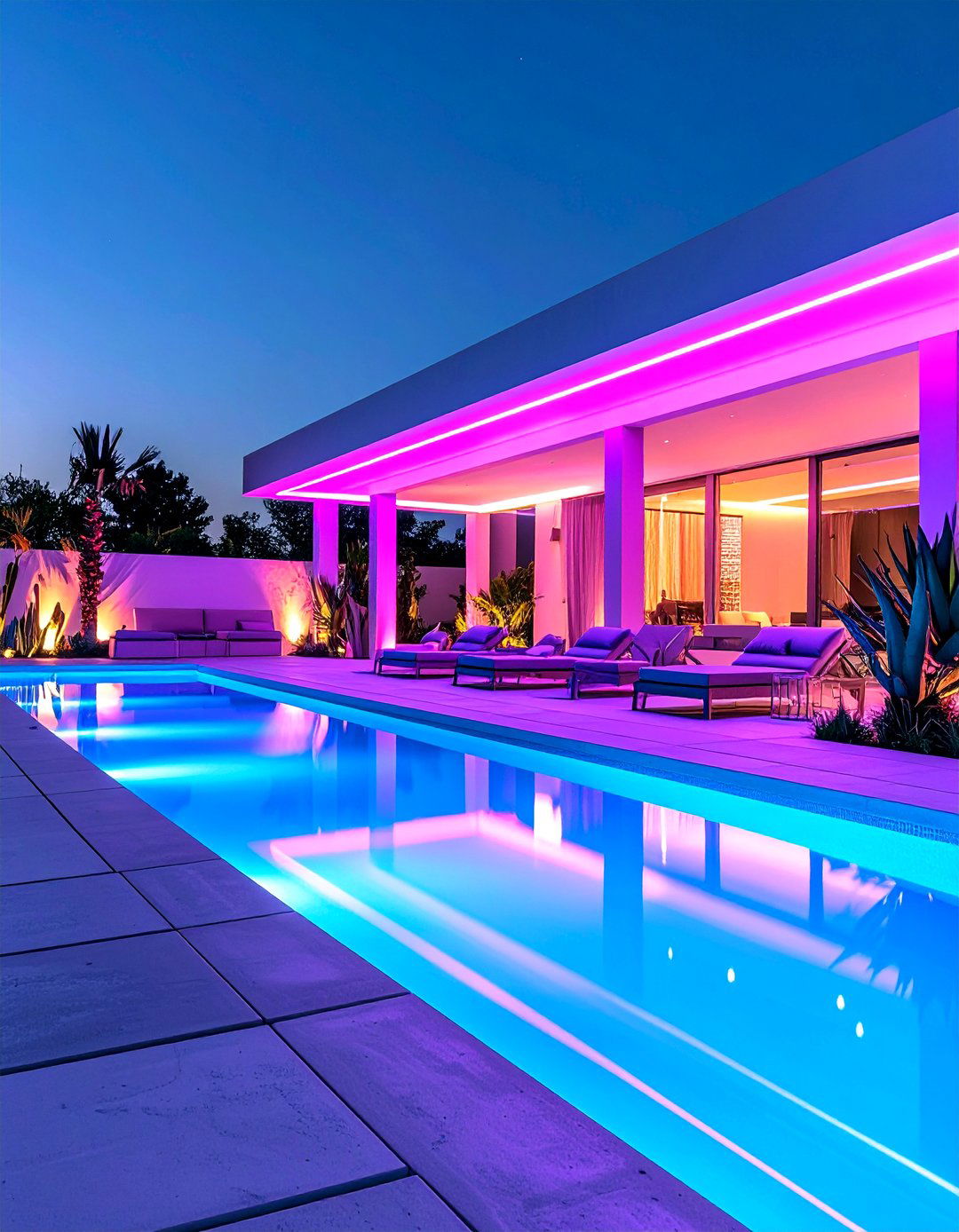 Contemporary Geometric Pool Design - 25 Pool Decor Ideas