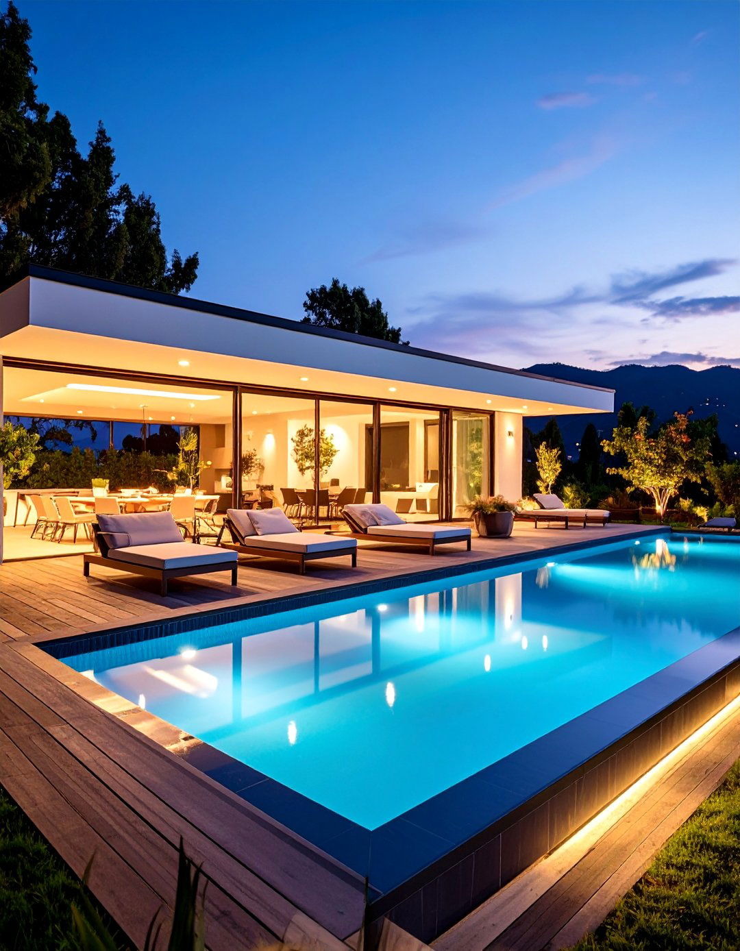 Contemporary Geometric Spool with Infinity Edge - 25 Spool Pool Ideas