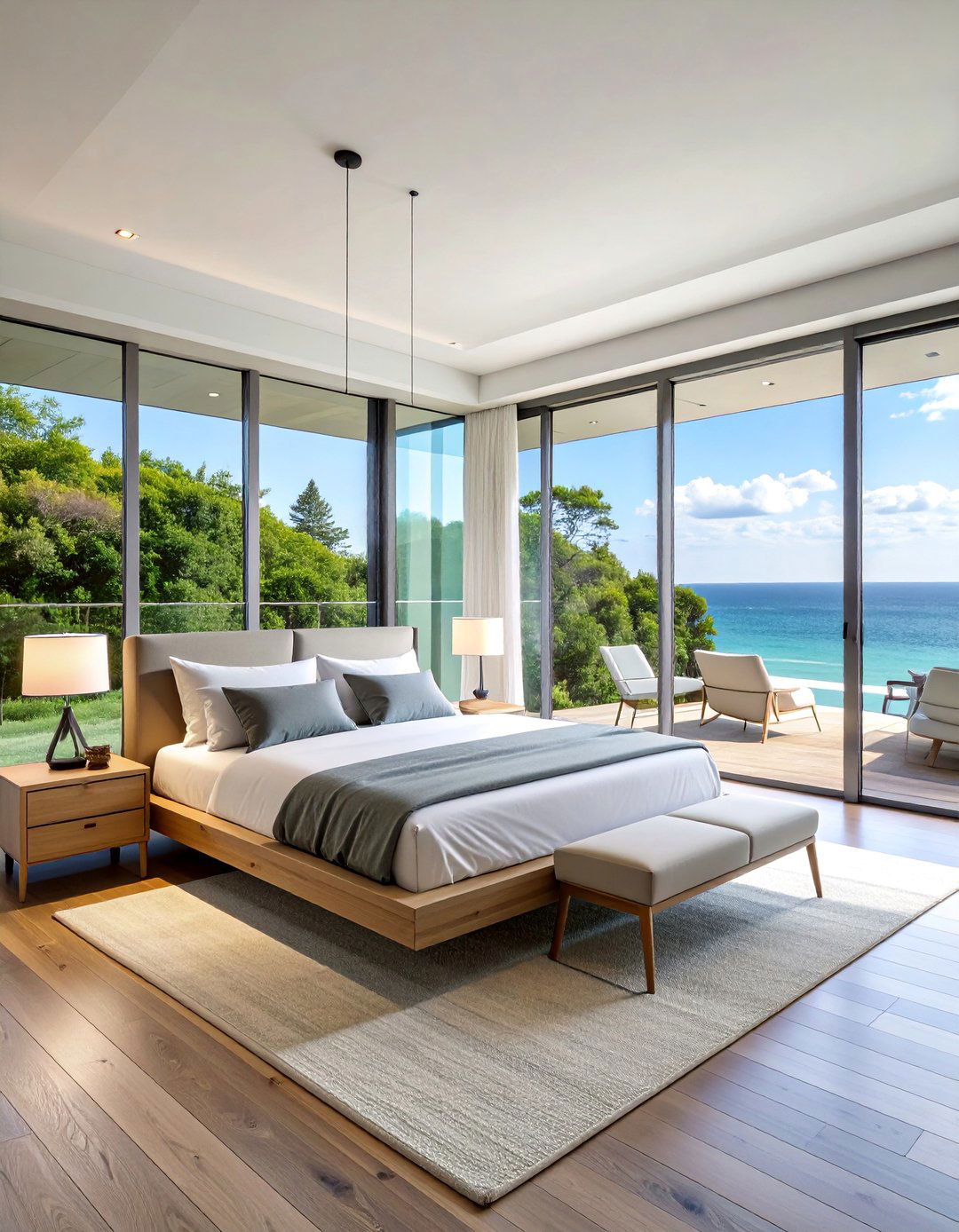 Contemporary Glass House Cape Cod Suite - 25 Cape Cod Upstairs Bedroom Ideas