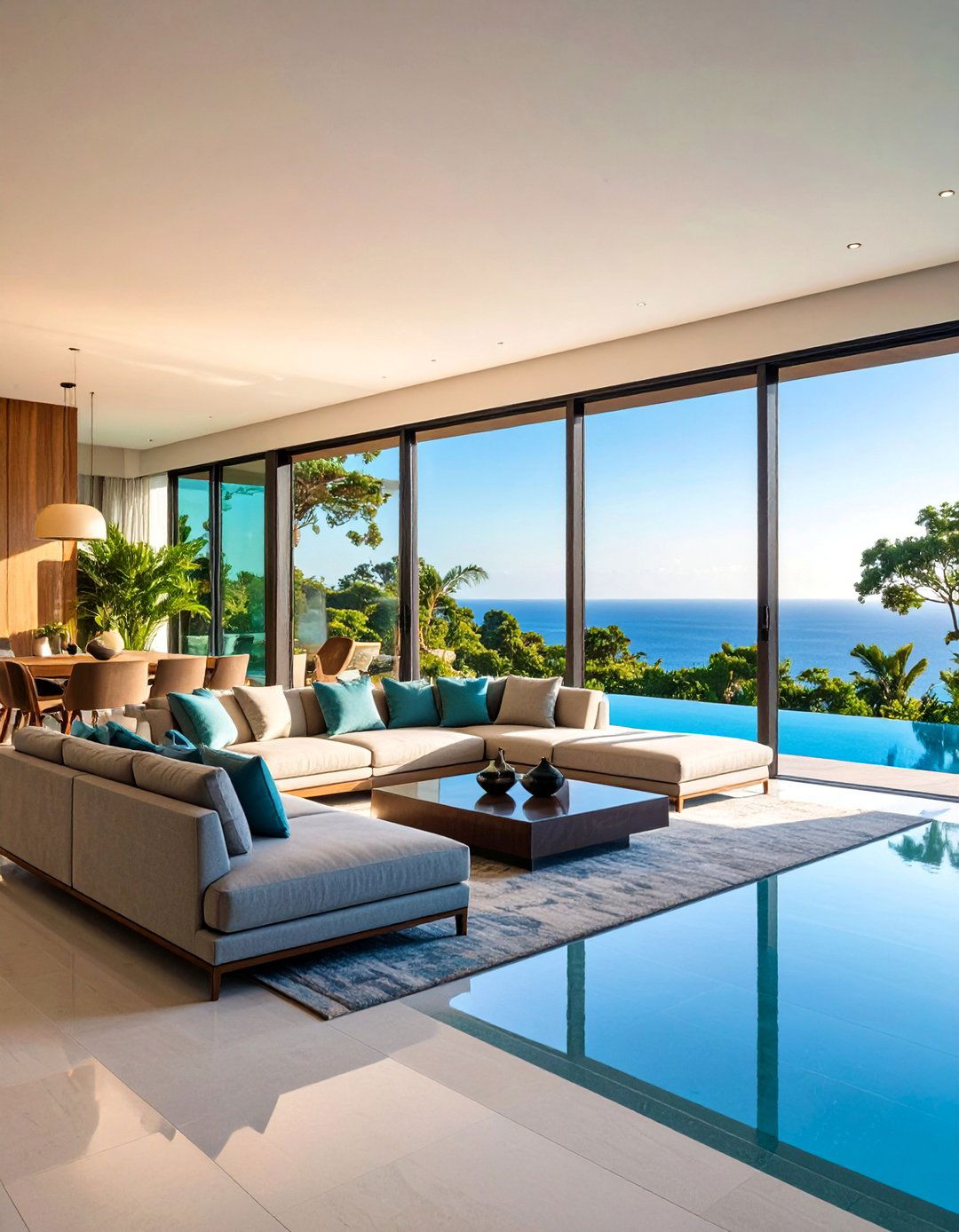 Contemporary Glass Panels - 25 Tv Accent Wall Ideas