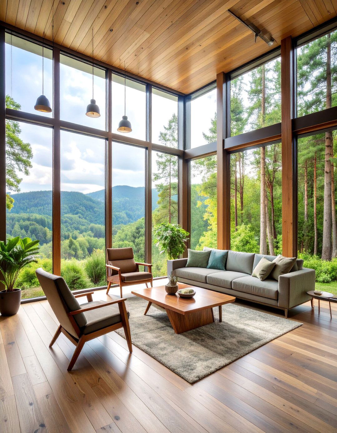 Contemporary Glass Wall Hunting Room - 25 Hunting Room Ideas