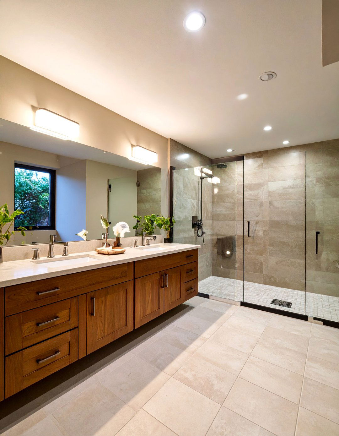 Contemporary Glass and Chrome Basement Bathroom - 25 Basement Bathroom Ideas