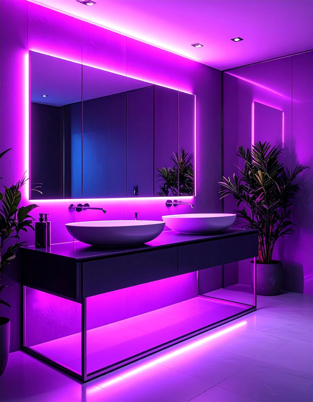 Contemporary Glass and Steel Design - 25 Powder Room Ideas