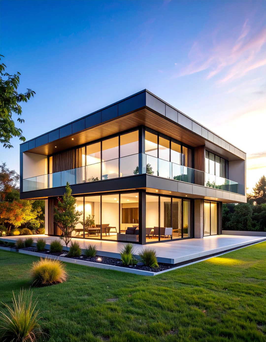 Contemporary Glass and Steel Facade - 25 Aesthetic House Exterior Ideas