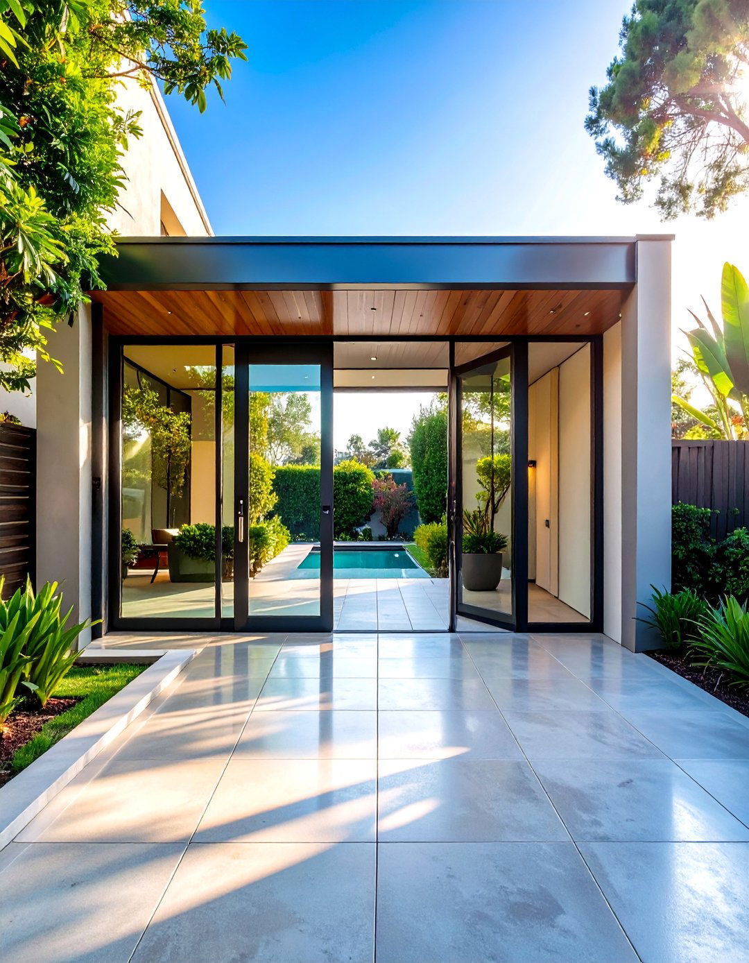 Contemporary Glass and Steel Gate Design - 25 driveway entrance ideas